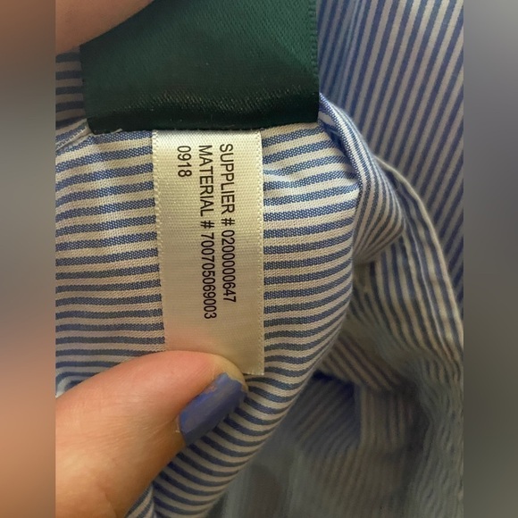 Ralph Lauren Shirt Mens Sz 17 32/33 Yarmouth Long Sleeve Button Down Casual EUC - Picture 7 of 9